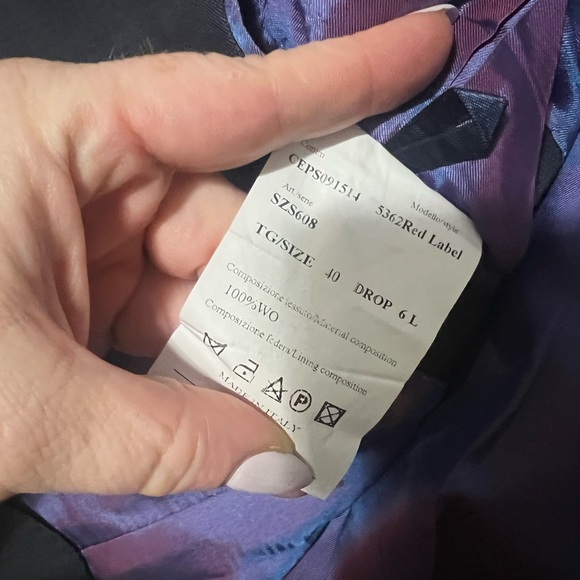 Ermenegildo Zegna Suit Jacket Trim Fit 5362 Red Label Wool Size 40 Drop 6L READ - Picture 5 of 8